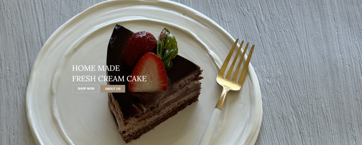 Cake shop website design for Onu Cake online store